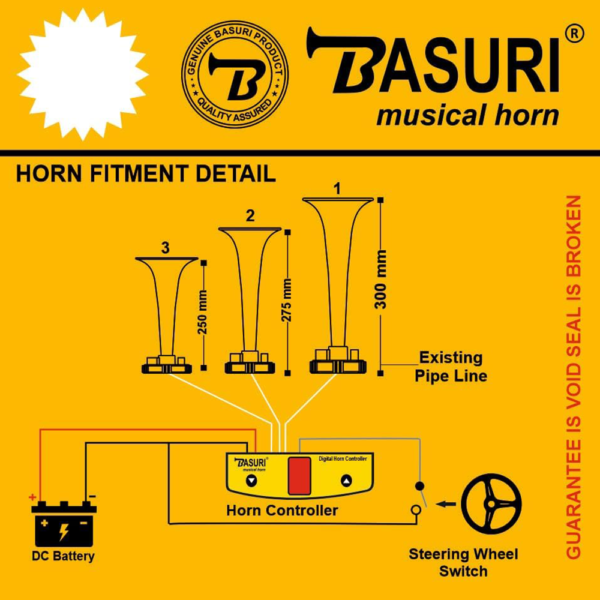KLAXON BASURI Air Horn 16 sons