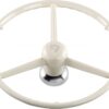 VOLANT 3 BRANCHES BLANC OLD SCHOOL 53CMS REPLIQUE
