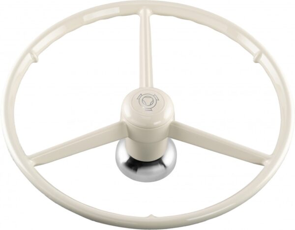 VOLANT 3 BRANCHES BLANC OLD SCHOOL 53CMS REPLIQUE